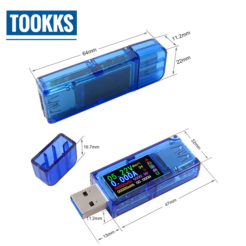 AT34 USB 3 0 цветной ЖК-дисплей Тестер Вольтметр Амперметр Текущий телефон ремонт