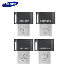 SAMSUNG USB 3,1 флеш-накопитель 32 Гб 64 Гб 200 МБ/с. Мини U диск 128 ГБ 256 300 МБ/с. USB флеш-накопитель FIT Pendrive Memory Stick