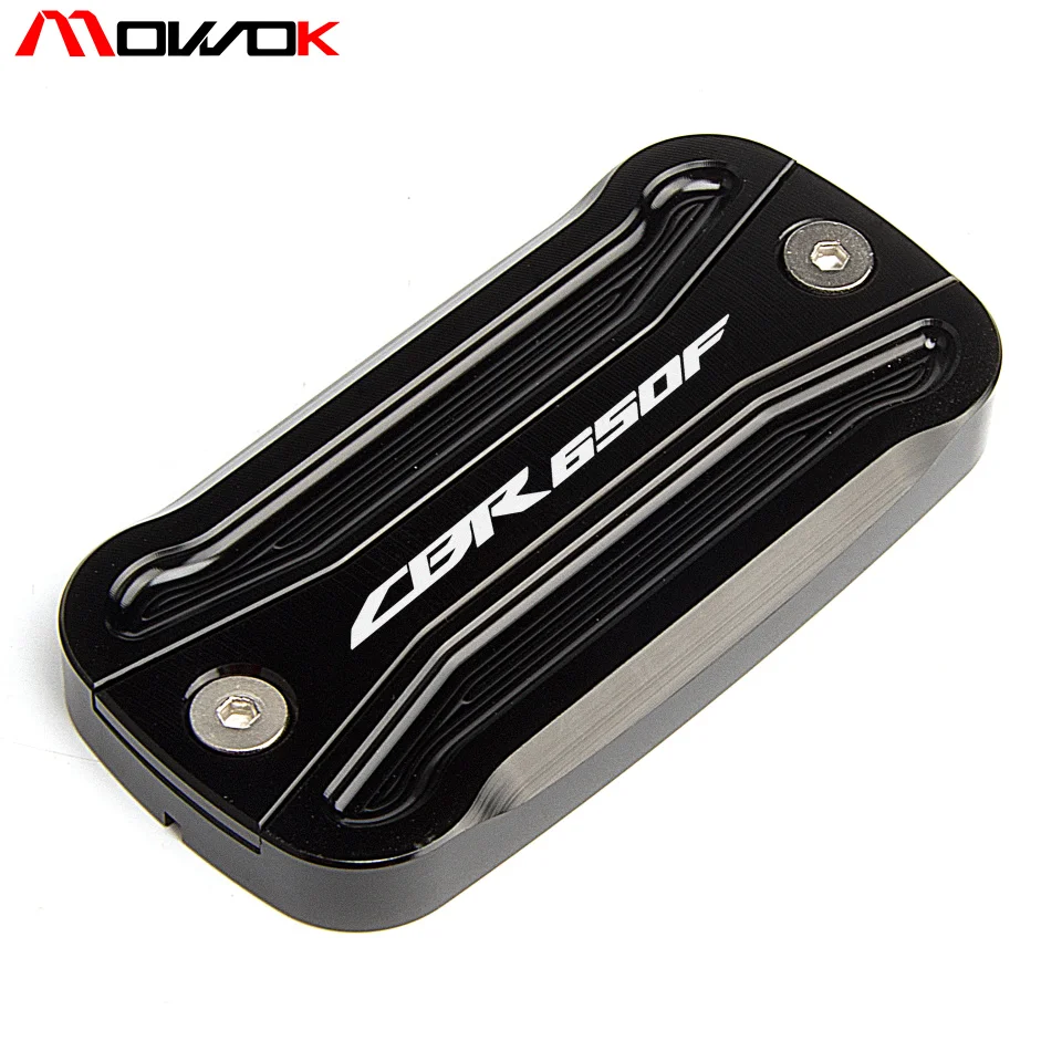 

Black Front Brake Fluid Reservoir Cover Cap For Honda CBR650F CBR 650 F 2017 2018 With logo