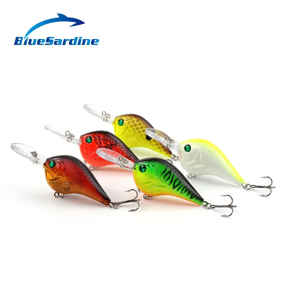 BlueSardine Рыбалка приманку глубокий Одежда заплыва Crankbait 10 см 10.8 г Жесткий Bait 5 цветов воблер медленно плавающий Рыбалка снасти
