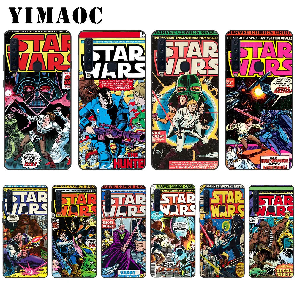 

YIMAOC Marvel Star Wars Comics Soft Case for Samsung Galaxy A3 A5 A6 A7 A8 A9 Plus Note 8 9 A10 A30 A40 A50 A70
