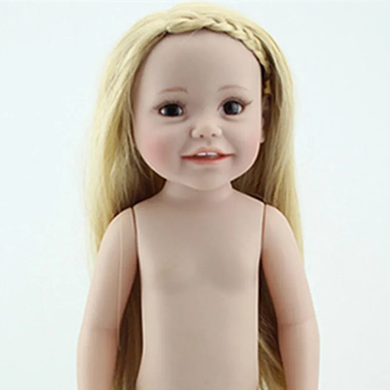 

American Dolls Girl New Silicone Reborn Dolls Naked Doll 45cm,Lifelike Baby Reborn Realistic Naked Newborn Toys for Children