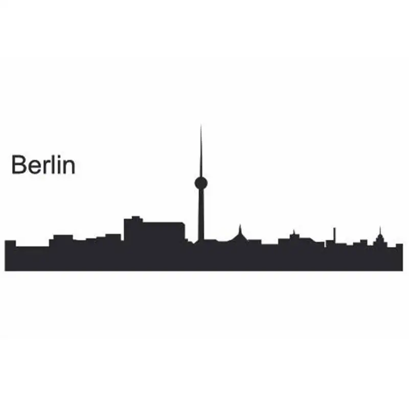 BERLIN City Decal Wall Sticker Car Decal Vinyl Stickers Decor Mural Art