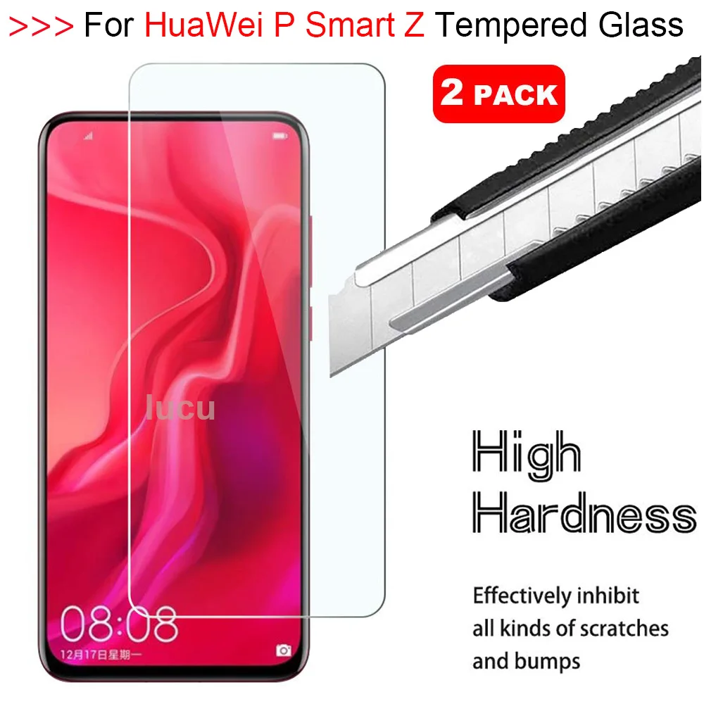 

Lucu Vakker 2PCS 2.5D 9H Screen Protector For HuaWei P Smart Z Tempered Glass For HuaWei P Smart Z Protective Glass Film