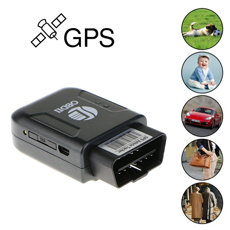 Мини OBD II автомобиля Автомобильные gps устройства слежения GSM GPRS gps с Стандартный OBDII 16 контактный разъем устройства слежения ПВХ