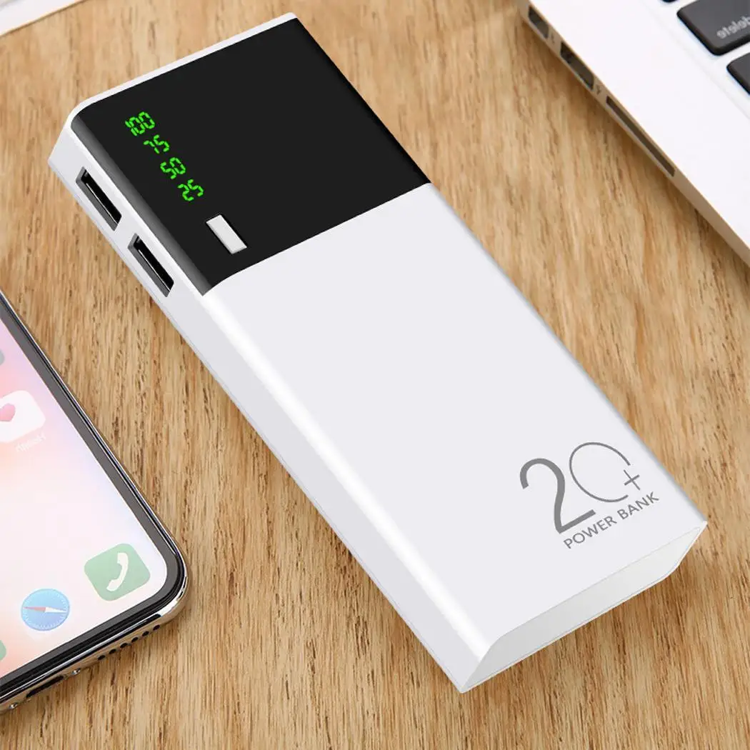 Портативный 10000 mAh двойной USB быстрая зарядка банк питания повербанк батарея для