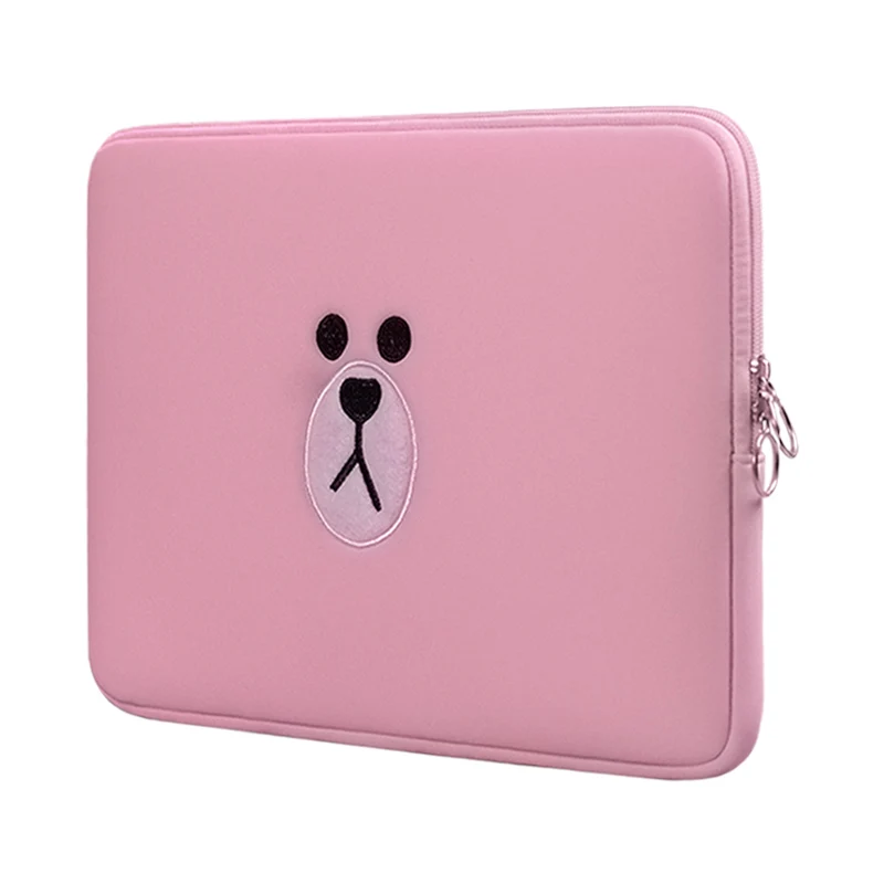 Коричневый медведь сумка для ноутбука, герои мультфильмов 11 13 15,6 дюймов для Macbook Air Pro 13 15 ноутбук рукав мешочек для таблеток Чехол для IPad 7,9 9,7