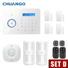 Chuango B11 315MHZSMS GSM Home Burglar Security Alarm System PIR Motion Detector APP Control