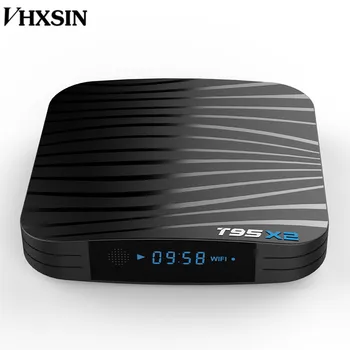 

VHXSIN 10PCS/LOT T95X2 High Quality S905X2 tv box KDMC18.0 4gb/32gb 2.4G Wifi android 8.1 set top box