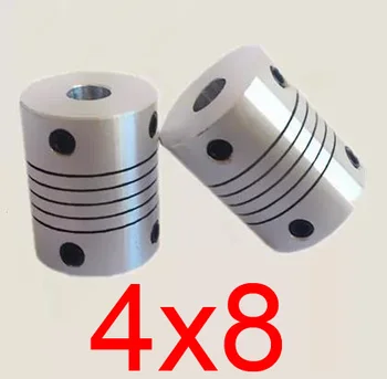 

30pcs/lot 4x8 CNC Motor Jaw Shaft Coupler 4mm to 8mm 4 to 8 Flexible Coupling 18mm OD 25mm length (D20 L25)