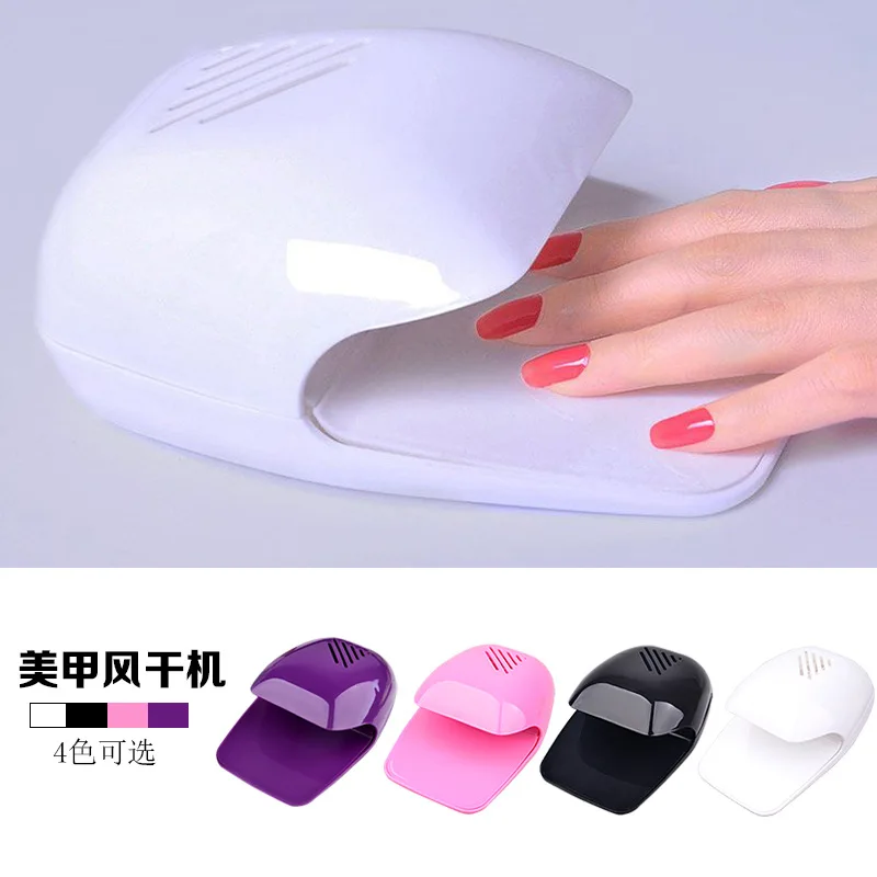 Nail Art Air Dryer Nail Polish Dryer Portable Glue Dry Battery Fan Nail