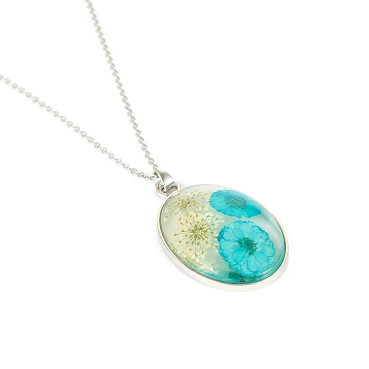 Factory supply plants style tourist gift beautiful girl oval sunflower jewelry fashion necklaces