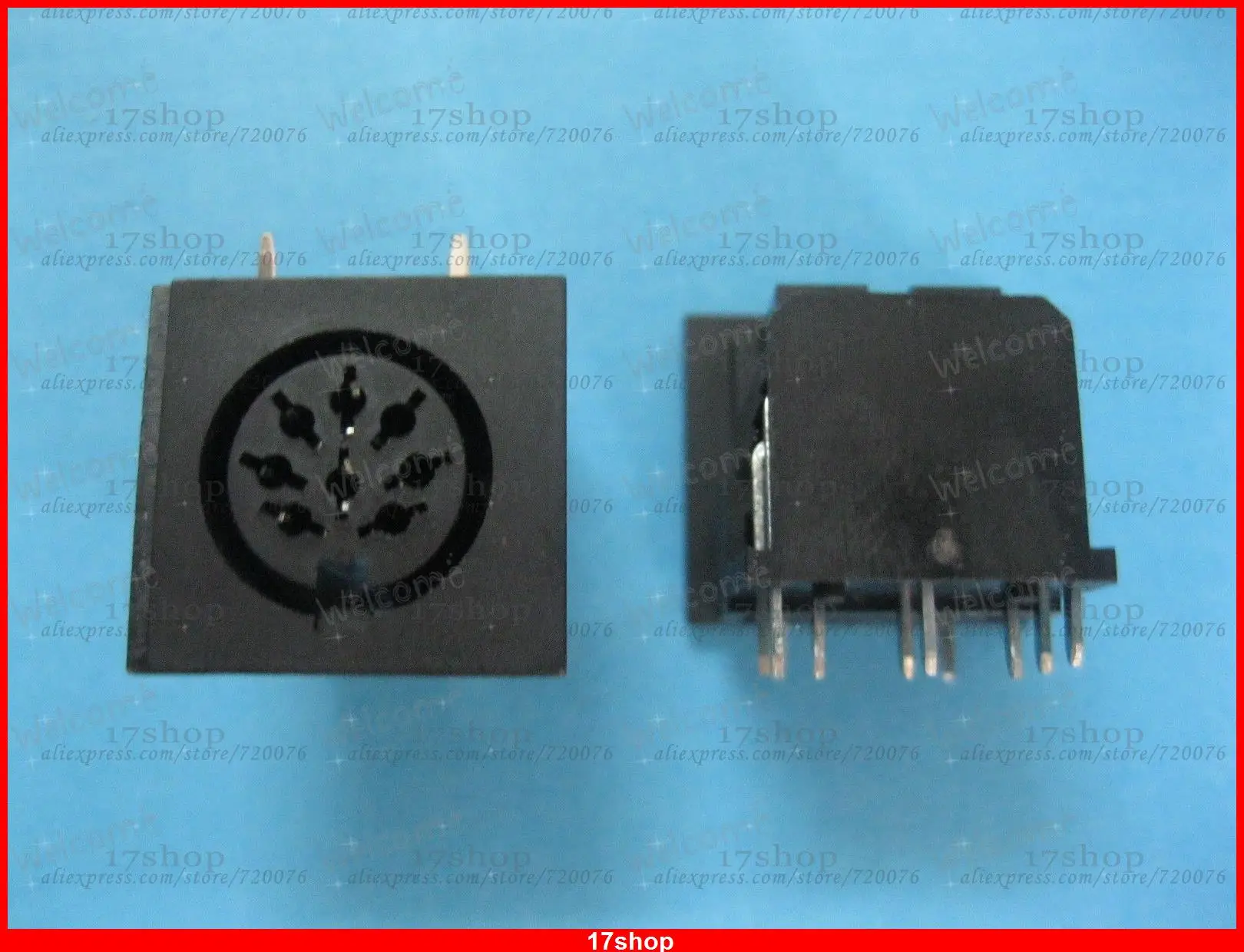 60 шт. DIN Jack 8 pin Циркулярный женский разъем печатной платы