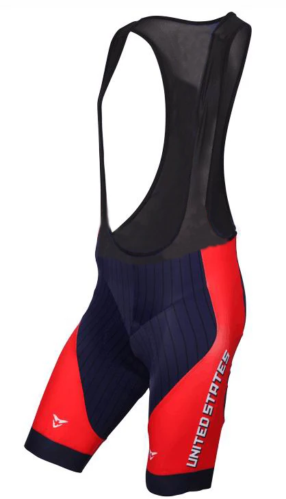 Команда USA дизайн ropa ciclismo Велосипеды Джерси Биб шорты cullot велосипедный спорт одежда спортивная рубашка на открытом воздухе велосипедная одежда 9D гелевая накладка - Цвет: only bib short