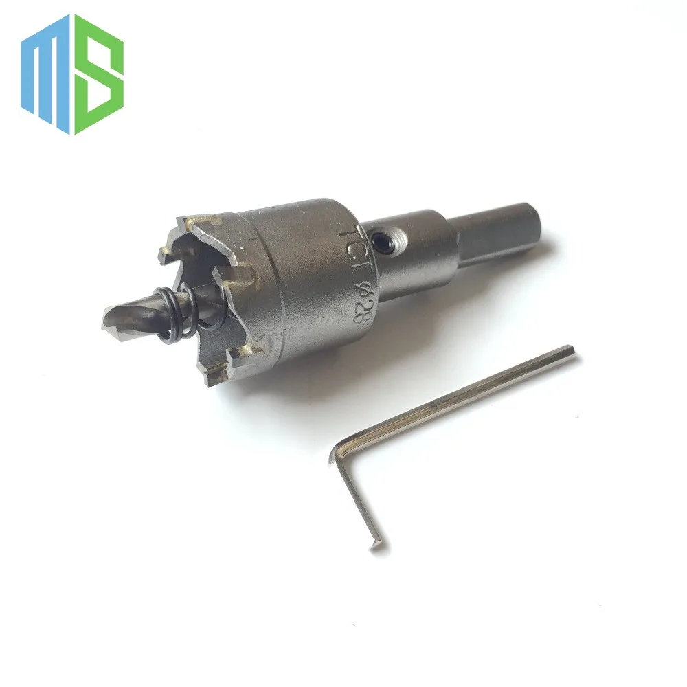 

28mm Metalworking tungsten Carbide Tip Drill Bit TCT Hole Saw Set for Stainless Steel Metal Alloy Drilling