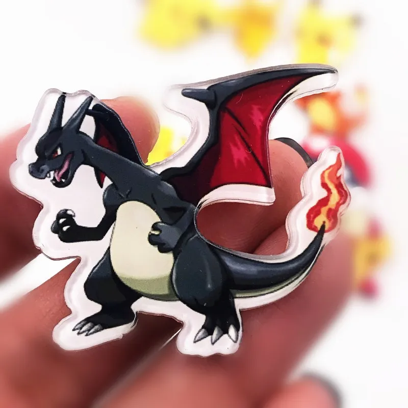 1 шт. акриловые значки charizard булавки Pokemon Pikachu аксессуары для одежды брошь на