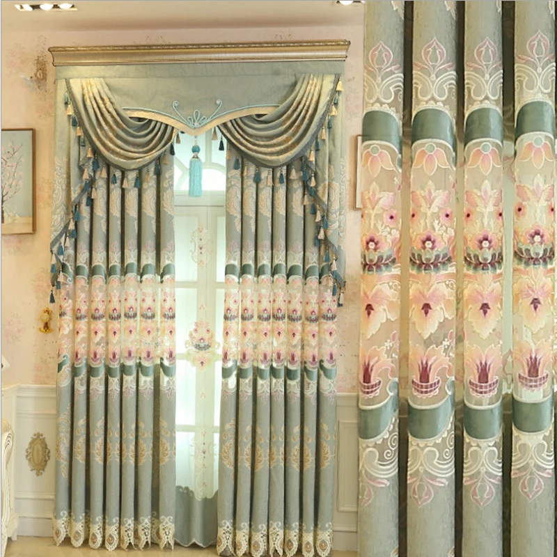 

New Luxury Curtains Arabic Turkish Curtains Embroidery Readymade Curtains For The Living Room Window