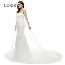 Real Lace Mermaid Wedding Dresses Real Photo 2016 Robe De Mariage Strapless Off The Shoulder Sexy Women Bridal Gowns Court Train