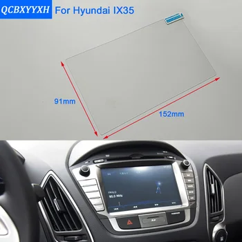 

Car Styling 7 Inch GPS Navigation Screen Steel Glass Protective Film For HYUNDAI IX35 Control of LCD Screen Car Sticker