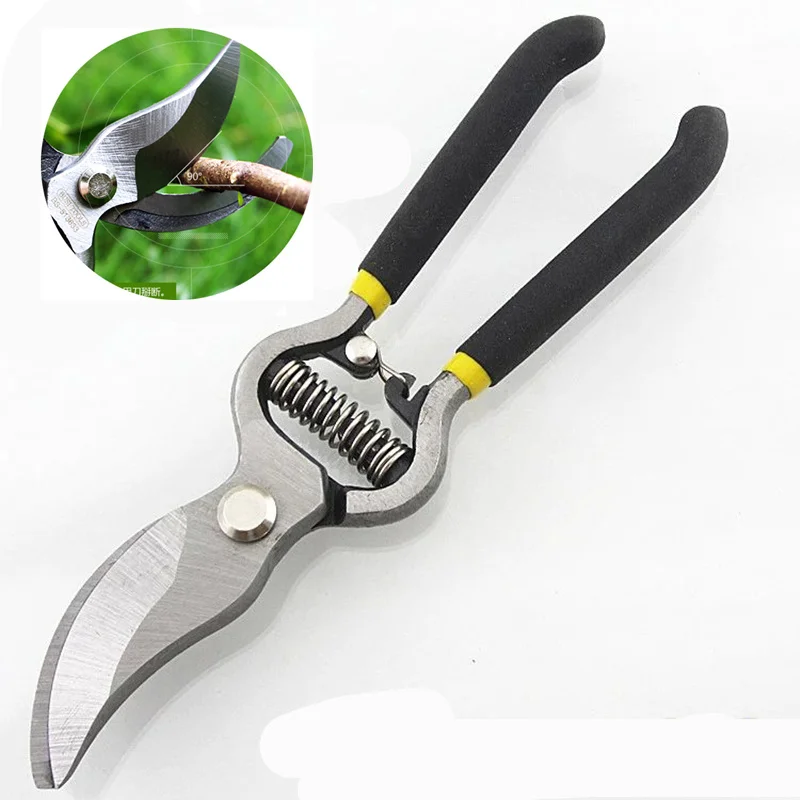 High Quality 65 # Carbon Steel Garden Tools Pruning Shears Garden Tree Pruning Tools 8 Inch Elbow Garden Scissors