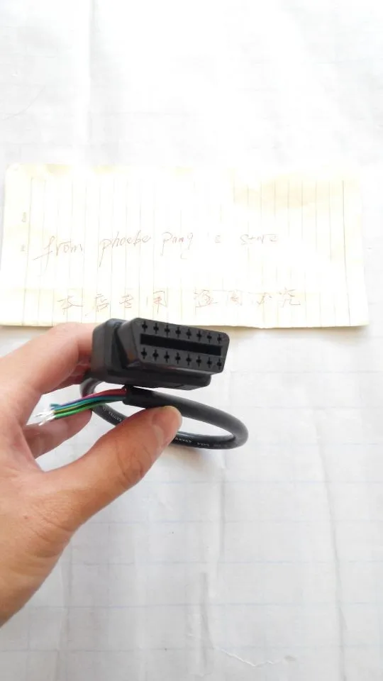 50 шт. 0,3 м 16 PIN J1962F автомобильный диагностический кабель OBD2 OBD-II открытый конец разъем