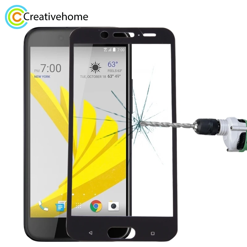 

For HTC 10 EVO Glass Film 0.3mm 9H Silk-screen Full Cover Screen Protector Glass Film For HTC 10 EVO Phone 5.5inch