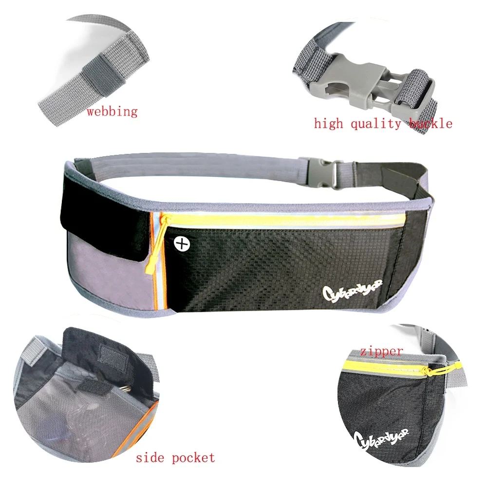 

CyberDyer Outdoor Sports Waist Fanny Packs Water Resistant Reflective Adjustable Waistband