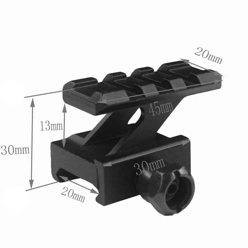 Высокий профиль тонкий стояк Крепление подходит 20 мм Picatinny Quad/Tri-Rail плавающий Handguard Forend крепление для прицела Htunting Airsoft