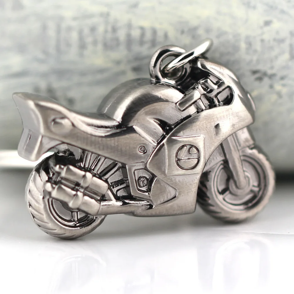 Classic Motorcycle Keychain 3D Simulation Model Motorbike Autocycle Key