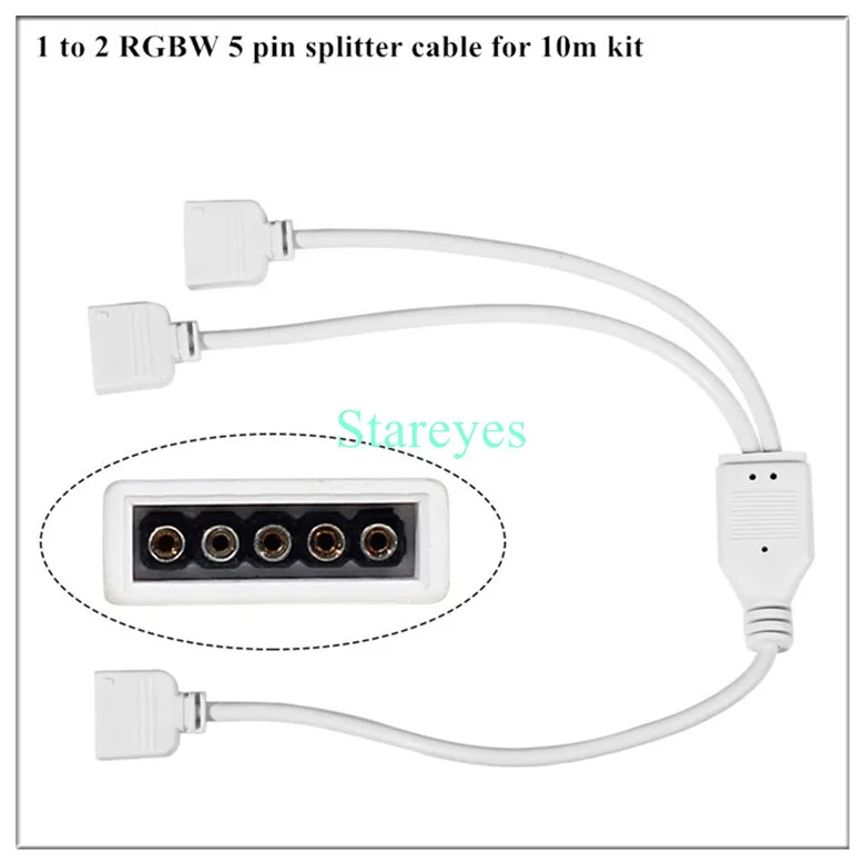 1 комплект 5 м 10 м SMD 5050 RGBW/RGBWW IP20 IP65 Водонепроницаемый светодиодный ленты RGB W Светодиодные ленты светильник+ 40 комплект поставки пульта дистанционного управления+ 3A/6A адаптер