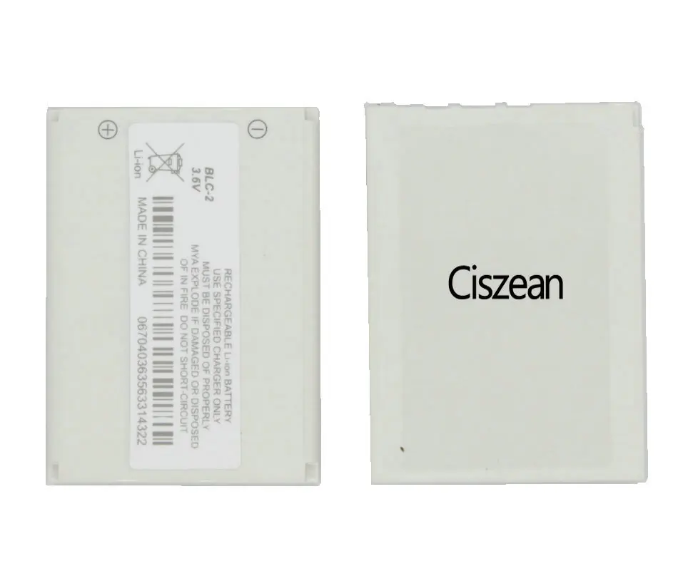 Ciszean 2 шт. запасной аккумулятор BLC + Универсальная зарядка для Nokia 3310 3330 3410 3510 5510 3530