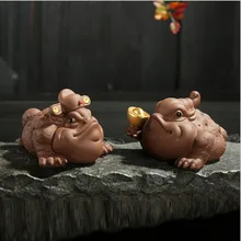 Toad чайник с узорами фиолетовый глина фиолетовый; песок чай ПЭТ ручной работы керамические чайные принадлежности домашнее украшение для подарков чайные инструменты