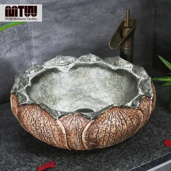 

Wash basin counter basin ceramic art basin chinese style vintage wash basin personalized hand basin