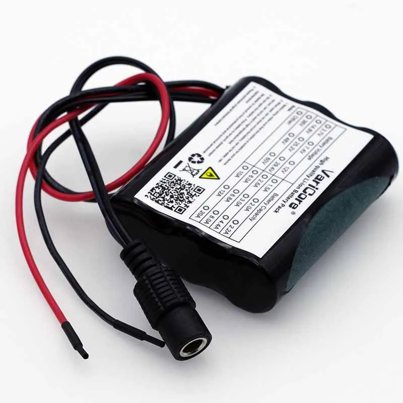  VariCore 12 V 2600 mAh 18650 Li-ion Rechargeable battery Pack for 35W LED Lamp CCTV Camera 2.6A Bat - 32825669478
