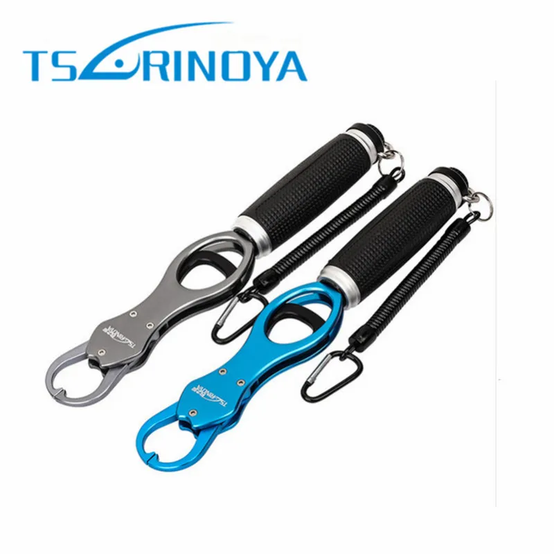 

TSURINOYA Aluminum Alloy Fish Lip Grip 292MM/275G Built-in Scale Max Capacity 18KG With Anti-lose Rope Fishing Tools