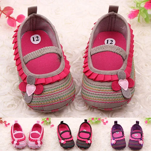 

Toddler Infant Baby Girl Flower Shoes Crib Prewalker Newborn To 18 Months Babyshoes  76YR