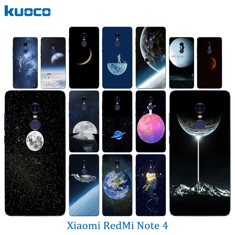 Чехлы для телефонов Xiaomi Redmi Note 4 CN версия Space World шаблон ТПУ Мягкий силиконовый