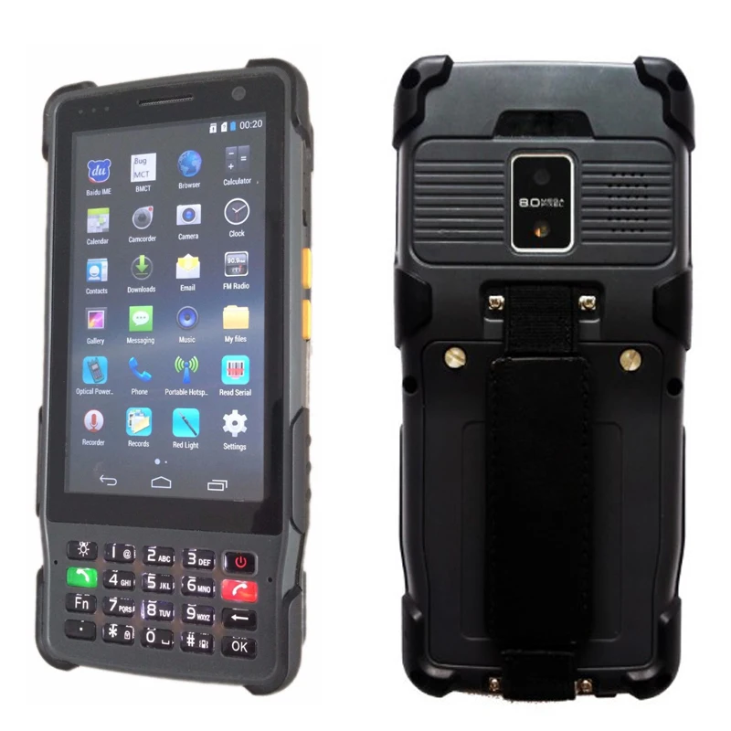 China Android Rugged Waterproof Big Phone Shockproof 8200mAH Handheld Terminal PDA Barcode Scanner Reader XDSL Power ONU Tester
