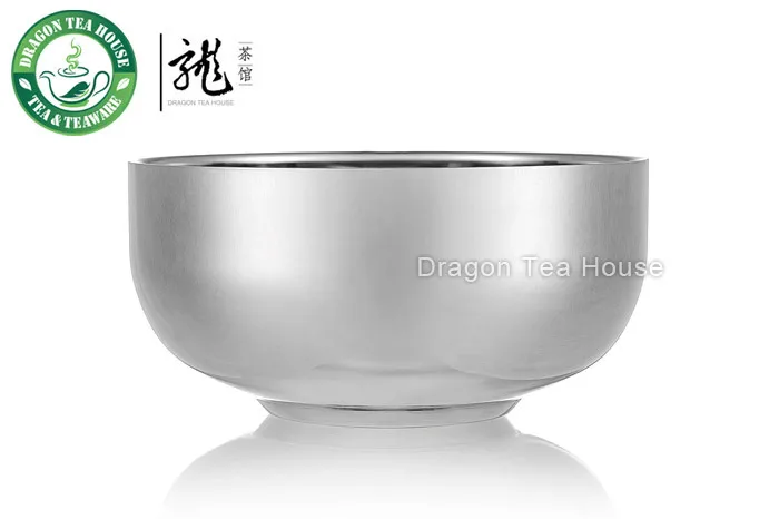Большой двойными стенками Нержавеющая сталь teabowl 500 мл(16.9 жидкой унции