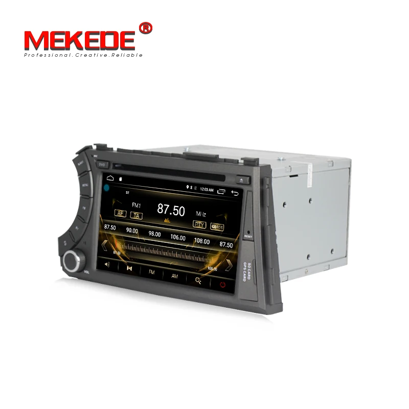 Cheap HD 2G RAM Android 7.1 2 DIN Car DVD for ssangyong Actyon Kyron with car gps radio for ssangyong actyon kryon 1080p support SWC 4