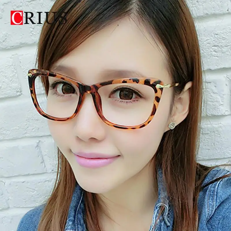 H 2018 new fashion women's optical glasses frame for men cat eyes High