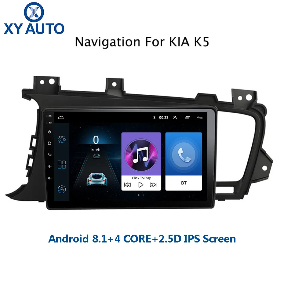 

9 inch 2.5D IPS Tempered HD multi-touch screen Android 8.1 NAVI for for Kia K5 2011-2015 with Bluetooth USB WIFI support SWC