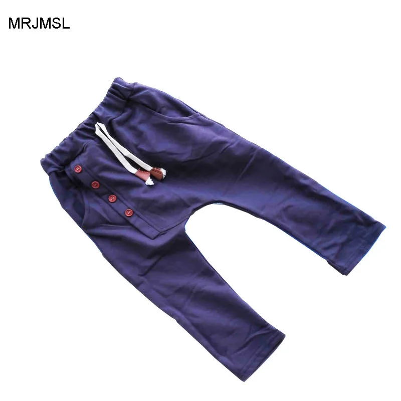 

Boy Pants Kids Spring Autumn Clothes children pants for baby boys girls harem pants factory four buttons 2019 solid red green