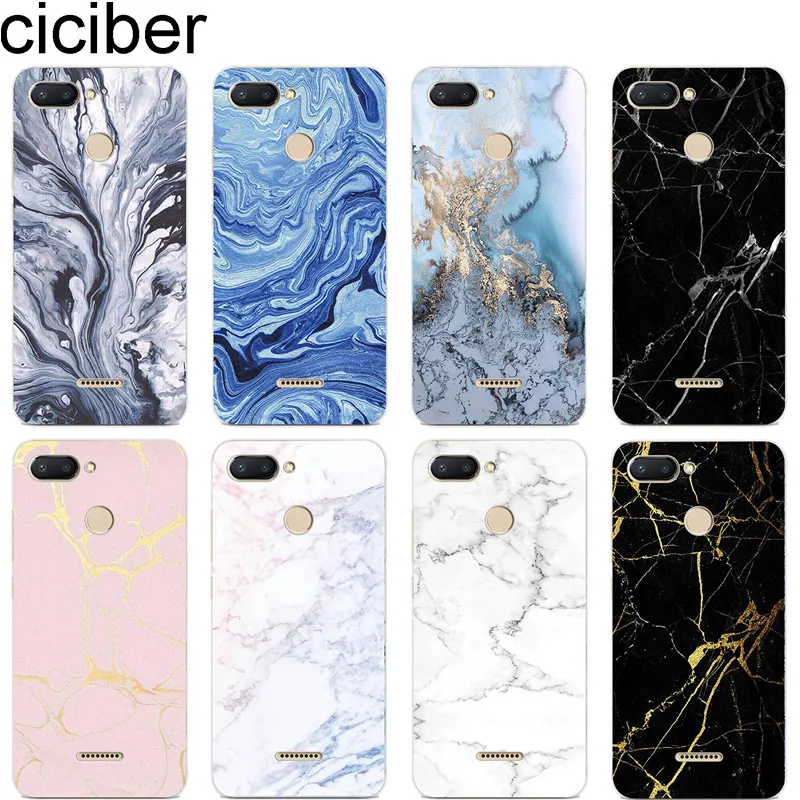 

ciciber Luxury Marble for Xiaomi Redmi 6 5 4 3 A X S Plus Pro S2 Phone Case for redmi Note 7 6 5 4 3 X A Pro Soft TPU Back Capa