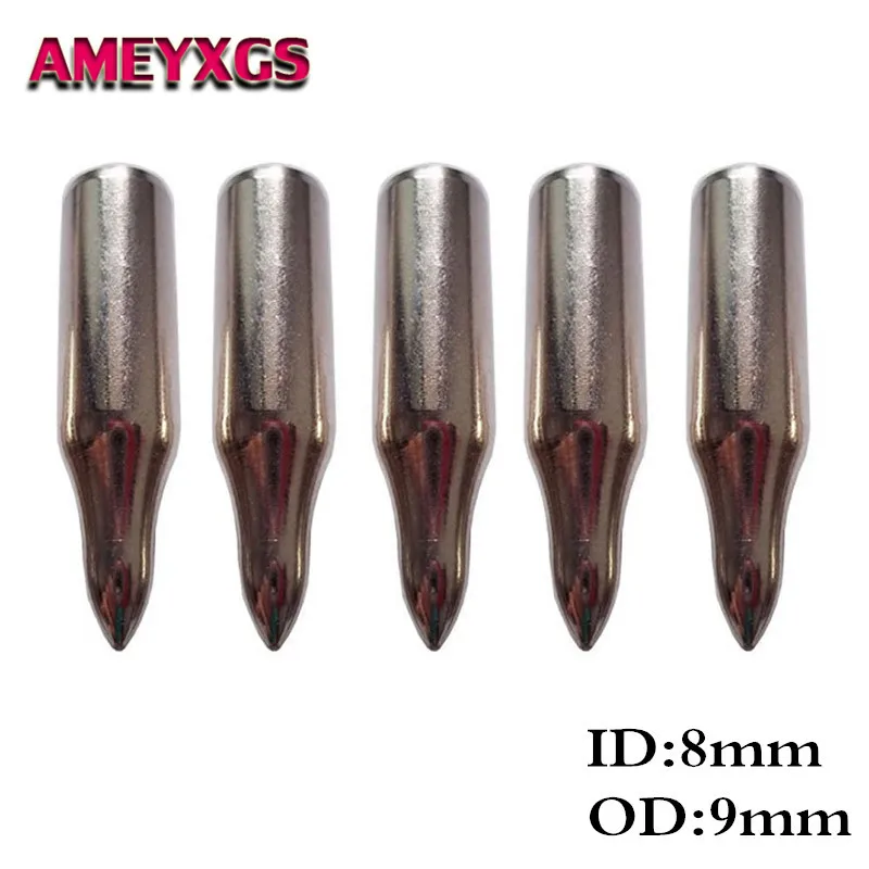 

24/50Pcs 70Gr Archery Arrow Head Steel Target Point Tips Fit 8mm Bamboo Wood Arrow Shaft Shooting Practice Target Accessories