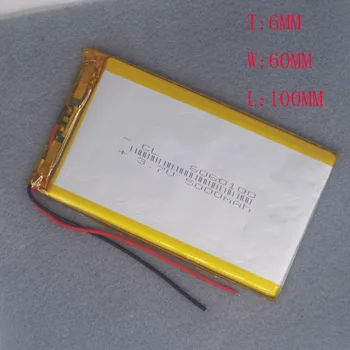 

3.7 V Polymer Lithium Battery 6060100 Universal Charging Po High Capacity 5000 mAh Charitable Core