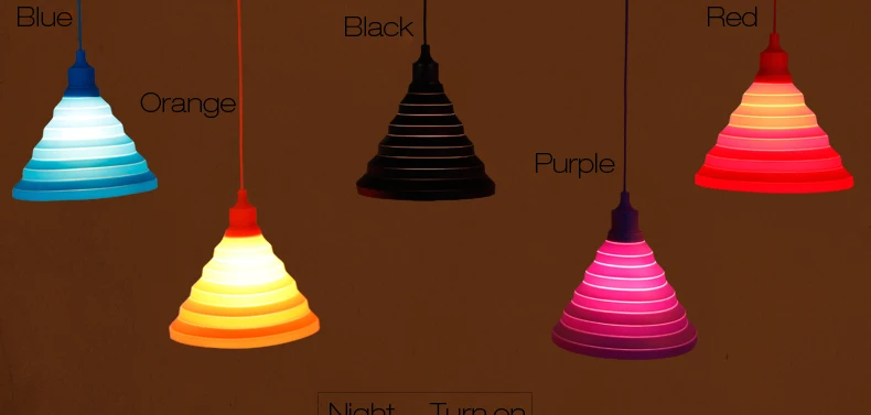 [YGFEEL] современные подвесные светильники Модные Простые Красочные Силиконовые лампы DIY дизайн сменный абажур 12 цветов E27 держатель