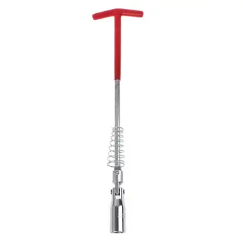 

Spark Plug Removal Tool 16mm/0.6" T-Bar T-Handle Flexible Spanner Socket Wrench Hand Tool