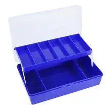 Рыболовные снасти Коробка приманки портативный двойной слой складные прозрачные рыболовные приманки, крючки вес ящик для хранения Чехол для рыбалки