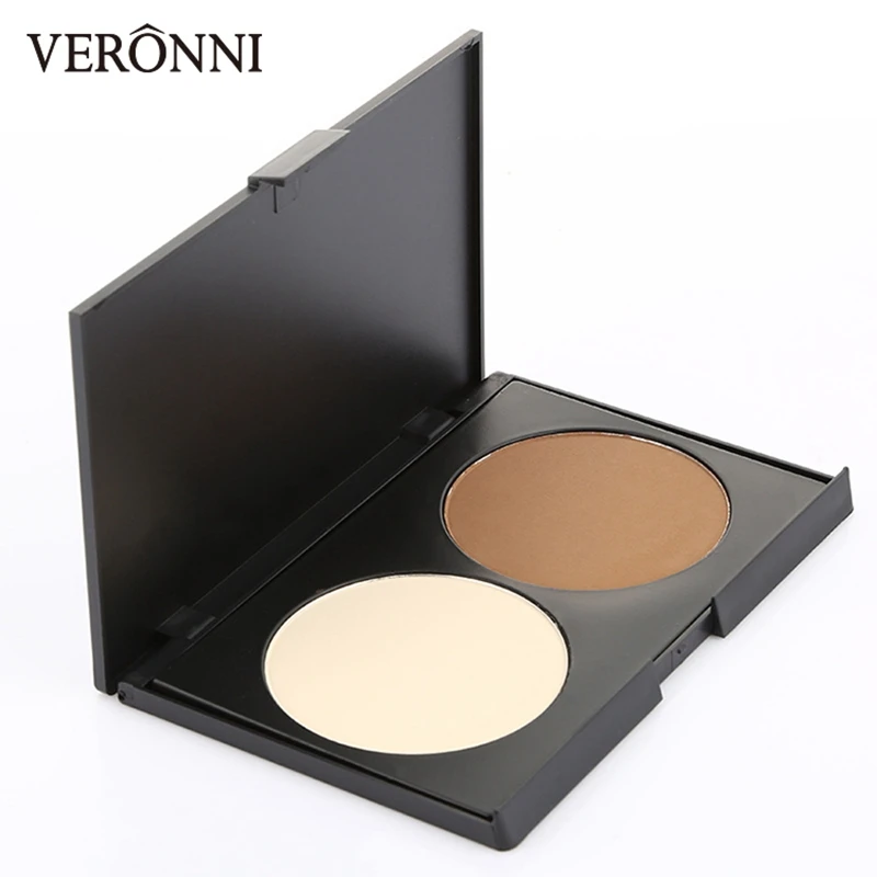 

Makeup 2 Color Shading Powder Contour Face Highlight Shadow Concealer Nude Reduce the facial oily and Shape Contours of the face